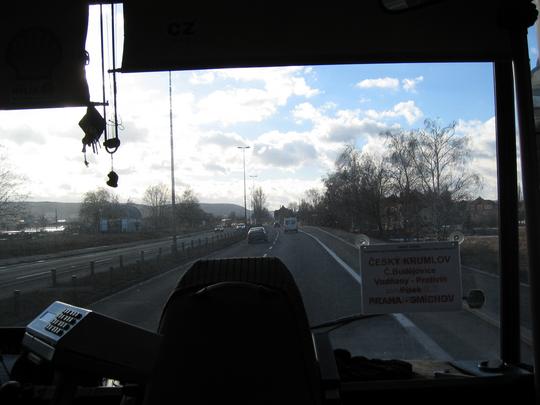 Bus from Praha to Cesky Krumlov