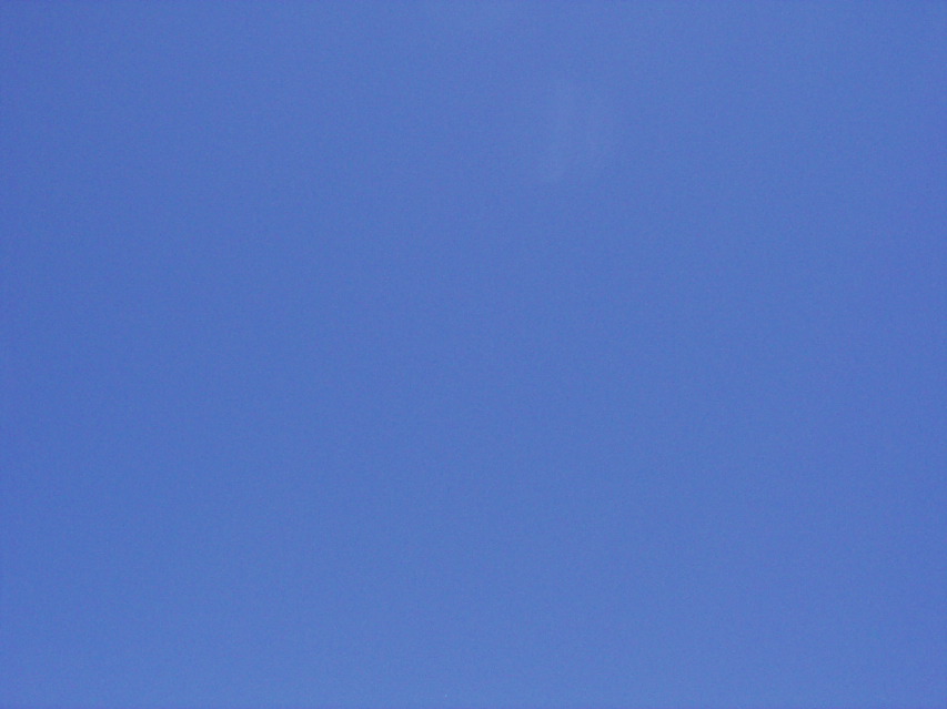 the sky, really -- aka, blue screen of life